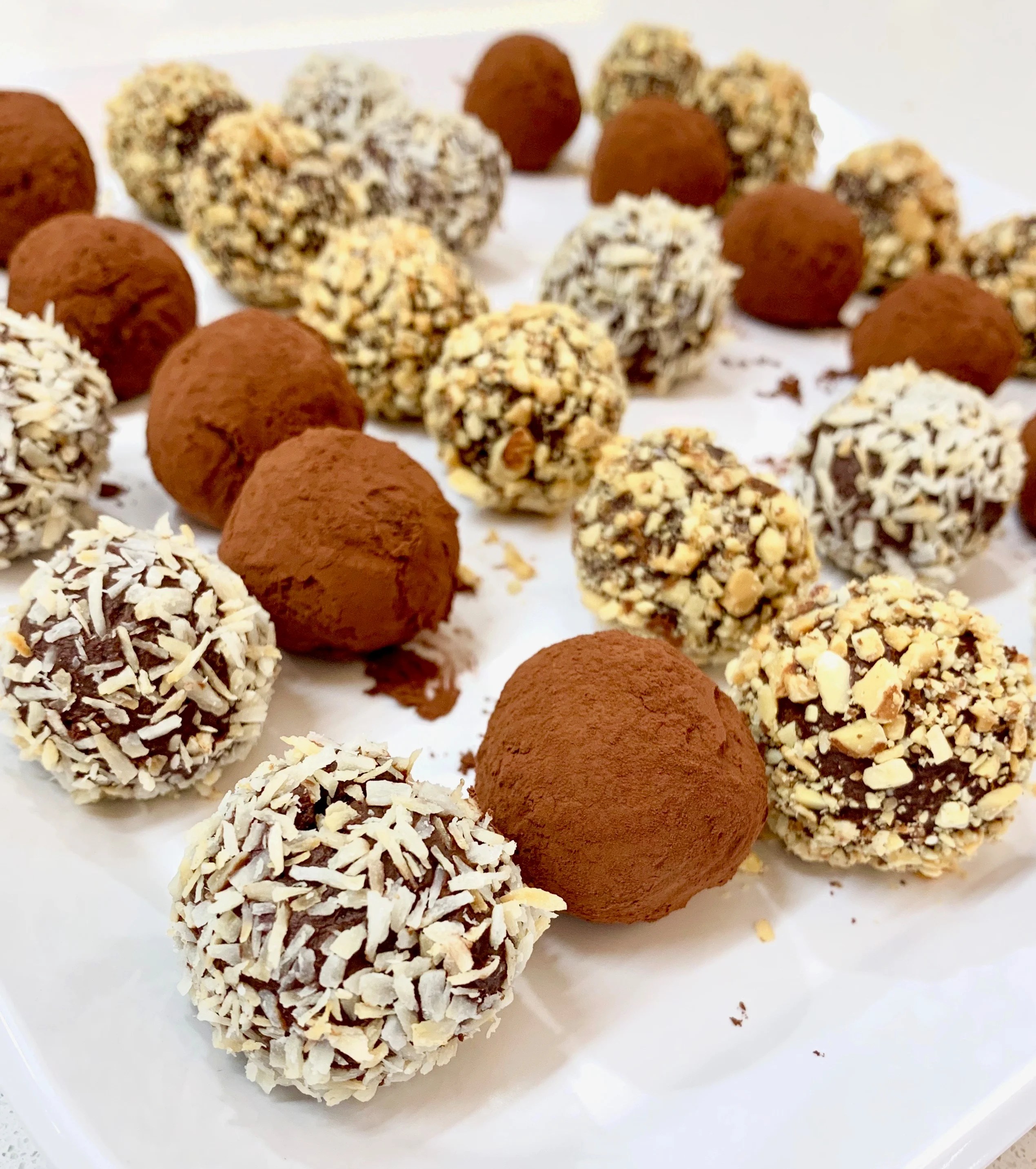 Chocolate Truffles with Almonds and Dates Boston Medical Center